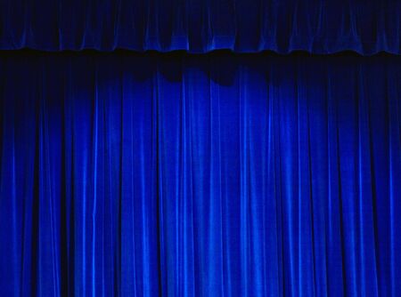 Blue Theater Curtainの写真素材