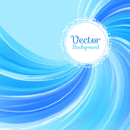 Blue bright twisted vector background.のイラスト素材
