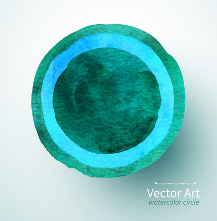 Vector illustration of watercolor circles.のイラスト素材
