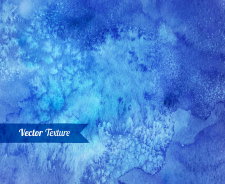 Blue grunge watercolor vector texture.のイラスト素材