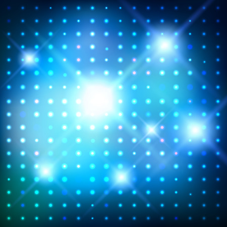 Vector glowing background with disco lights.のイラスト素材