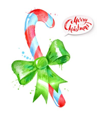 Vector illustration of Christmas candyのイラスト素材