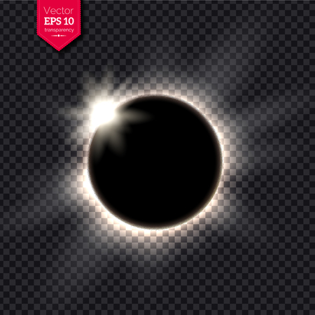 Vector illustration of full eclipseのイラスト素材