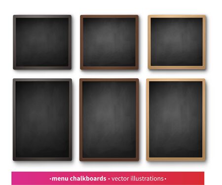 Vector collection of menu boardsのイラスト素材