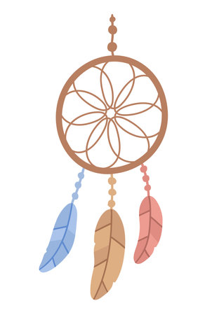Vector illustration of dream catcherのイラスト素材