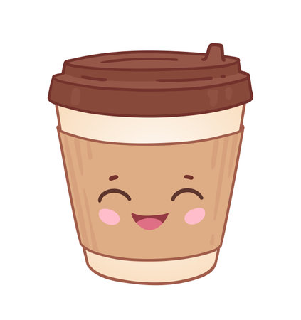 Cute Coffee To Go Cupのイラスト素材