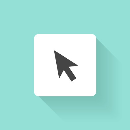 Set of social media icons. Black Cursorのイラスト素材