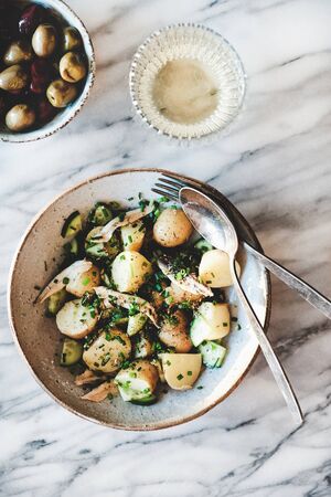 Healthy light summer lunch or dinner.の写真素材