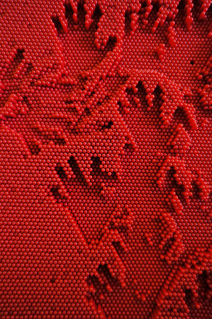 plastic rod arrangementの写真素材