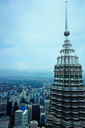 klcc and kuala lumpur landscapeのeditorial素材