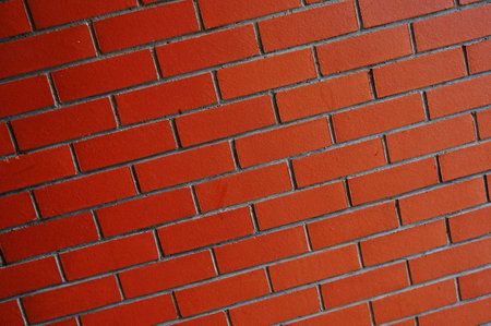 red wall stoneの写真素材