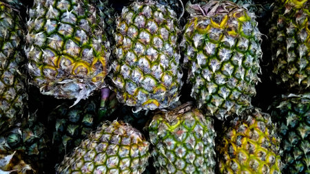 fresh local pineapple fruit