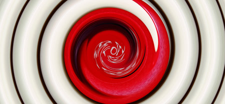 3d illustration of abstract fractal for creative design looks like spiralの写真素材