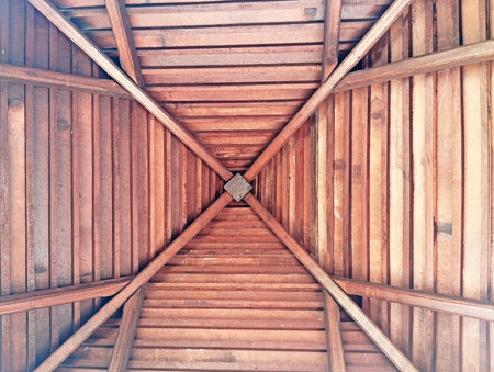 bamboo wall texture and background for design in your work concept.の写真素材