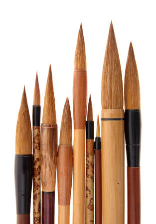 Chinese, Japanese, and Korean brushes (for writing)の写真素材