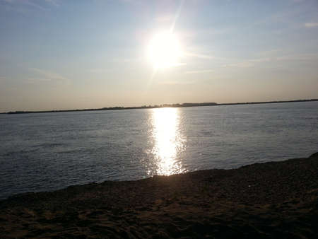 Sunset at the sea / Sky with clouds