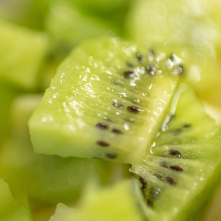 Kiwi slices macro shot. Background fruits. Selective focusの写真素材