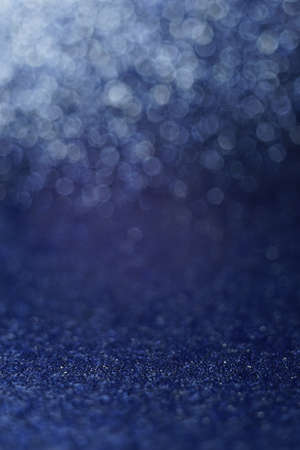 Shiny blue background with silver round bubbles.の写真素材