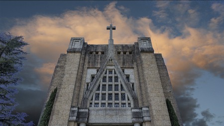 GUIMARAES, PORTUGAL - Architecture of the Toural square of Historic Centre of Guimaraes, Portugal. UNESCO World Heritageのeditorial素材