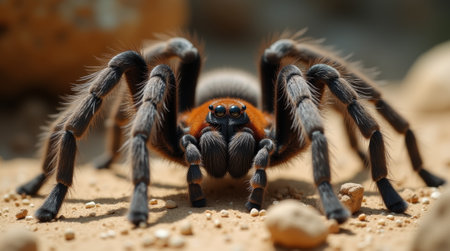 Close up of tarantula spider (Brachypelma smithi)の素材