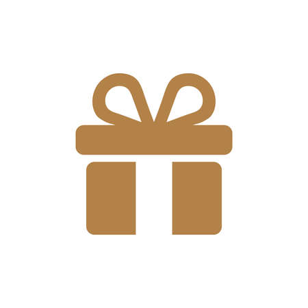 Icon illustration of gift with ribbonのイラスト素材