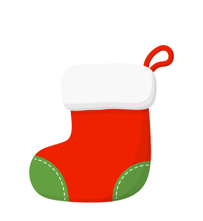 Glass snowball with white christmas tree inside, vector cartoon styleのイラスト素材