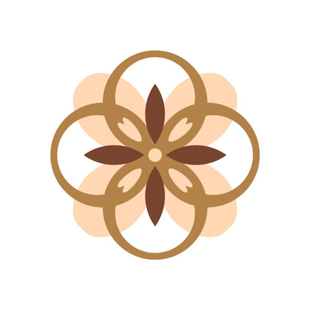 Beautiful Lace Tile Graphics and Icons, Floral Art and Cutouts with Totem and Geometric Vector Design Elementsのイラスト素材