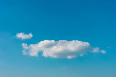 Abstract white cloud on beautiful blue sky background.の写真素材