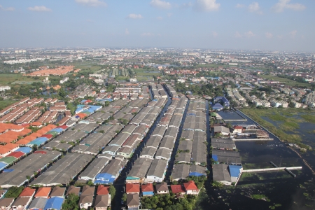 THAILAND Flood Don Muang City 01 11  2011 Phaholythin  Rd  BANGKOK  のeditorial素材