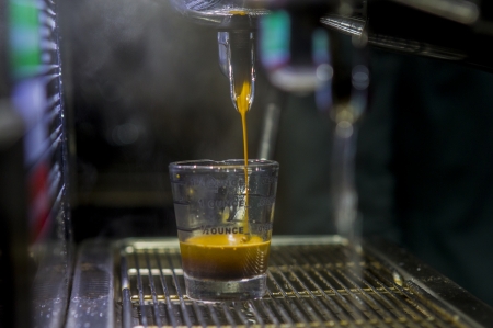 Coffee beans , cherries の写真素材