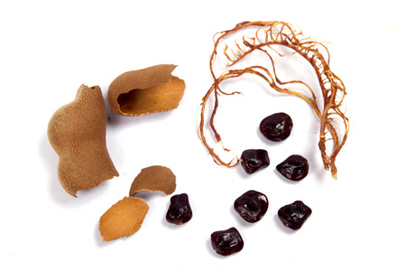 Sweet Tamarind fruit of Thailand.の写真素材
