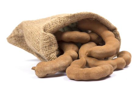 Sweet Tamarind fruit of Thailand.の写真素材