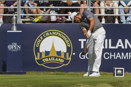 Chonburi, Thailand, December 14 : Englandâs Lee Westwood The Winner in Thailand Golf Championship 2014, at  Amata Spring Country Club,Chonburi Thailand.のeditorial素材