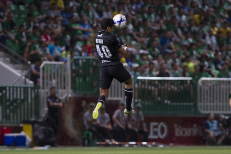 BANGKOK,THAILAND:August 2015:Diogo Luis Santo of Buriram UTD during football Chang FA Cup round of 16 teams between BANGKOK GLASS FC and BURIRAM UNITED at LEO Stadium on August,12,2015inThailand.のeditorial素材
