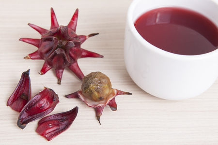 Roselle Tea; Hot tea for health.の写真素材