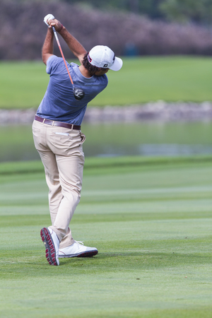 CHONBURI,THAILAND :DECEMBER 13:Clement Sordet in action during THAILAND GOLF CHAMPIONSHIP 2015  on December 13 at Amata Spring Country Club, Chonburi Thailand.のeditorial素材