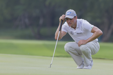 CHONBURI,THAILAND :DECEMBER 13:Martin Kaymer in action during THAILAND GOLF CHAMPIONSHIP 2015  on December 13 at Amata Spring Country Club, Chonburi Thailand.のeditorial素材