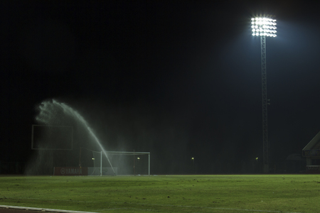 Watering the lawn.の写真素材