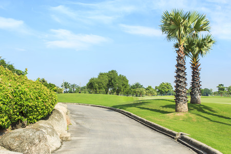 Golf course, sand pit.の写真素材