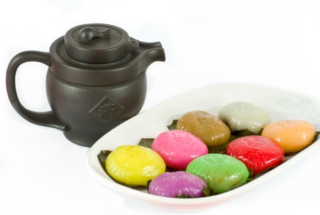 Traditional chinese Tortoise cakes from South East Asiaの写真素材