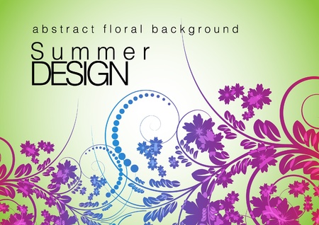 floral backgroundのイラスト素材