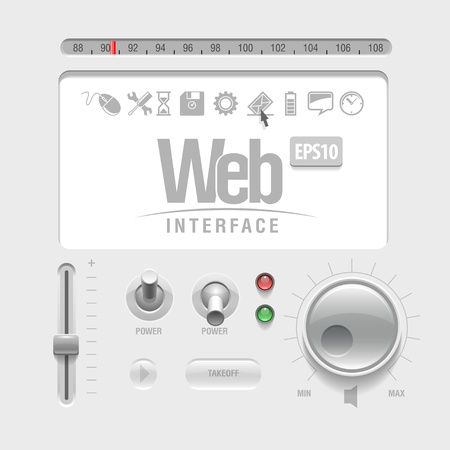 Web UI Elementsのイラスト素材