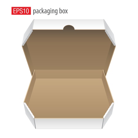 Cardboard Box for pizza  Vectorのイラスト素材