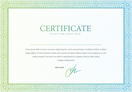  pattern that is used in certificate and diplomas のイラスト素材