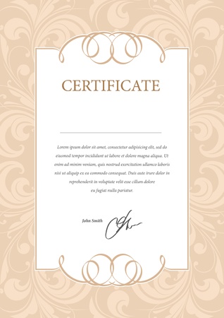 Vector pattern for currency and diplomasのイラスト素材