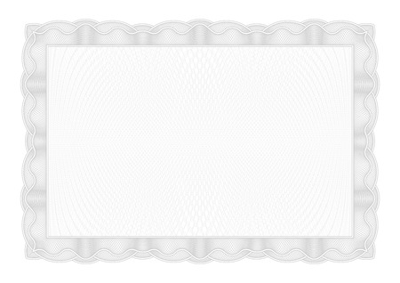 Template Gray border diplomas, certificate and currency. Vector illustrationのイラスト素材