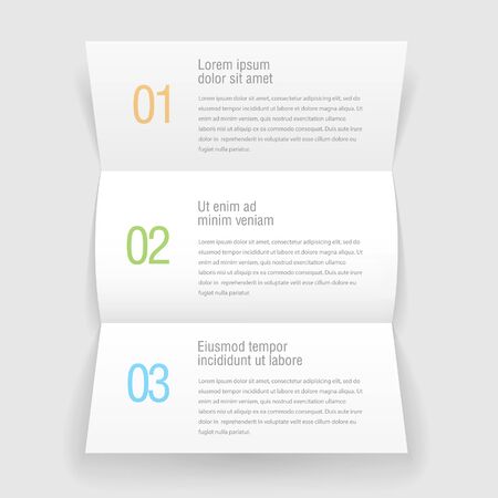 Open booklets, letter. design infographic template. vector Layoutのイラスト素材