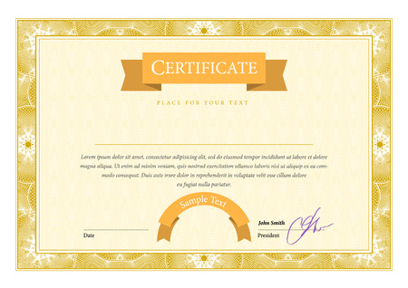 Certificate. Template diplomas, currency. Vectorのイラスト素材