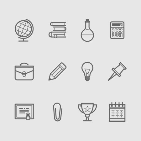 Education Icons Set. Vector illustrationのイラスト素材
