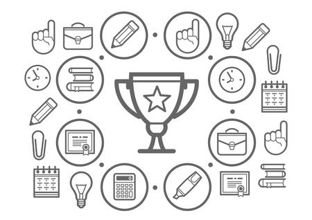 Education backgroundのイラスト素材